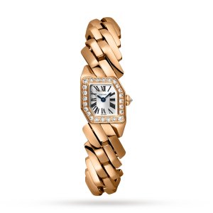 Maillon de Cartier watch Rose gold, diamonds