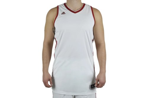 adidas E Kit JSY 3.0 AI4662, Męskie, Białe, t-shirty, poliester, rozmiar: