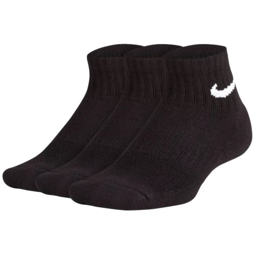Nike Everyday Cushioned Ankle Socks SX6844-010, Unisex, Czarne, skarpetki, bawełna, rozmiar: 38-42