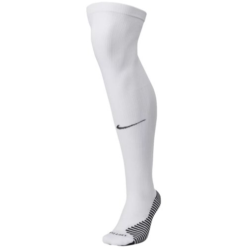 Nike MatchFIt Knee-High Socks CV1956-100, Unisex, Białe, skarpetki, poliester, rozmiar: 34-38