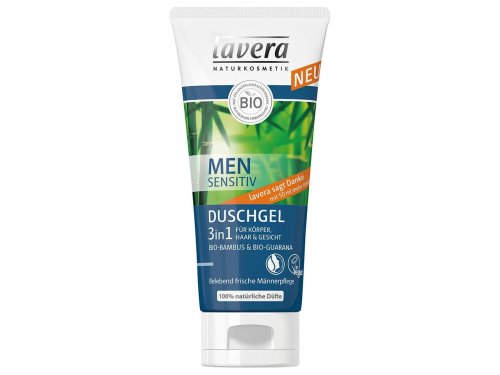 Lavera Bio-Duschgel Men sensitiv 3-in-1, 200 ml