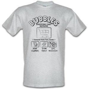 Bubbles Cart Repairs male t-shirt.