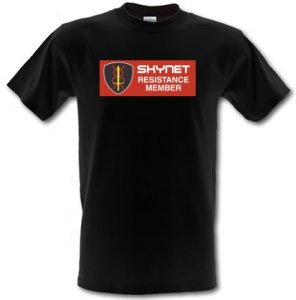Skynet Resistance Member male t-shirt.