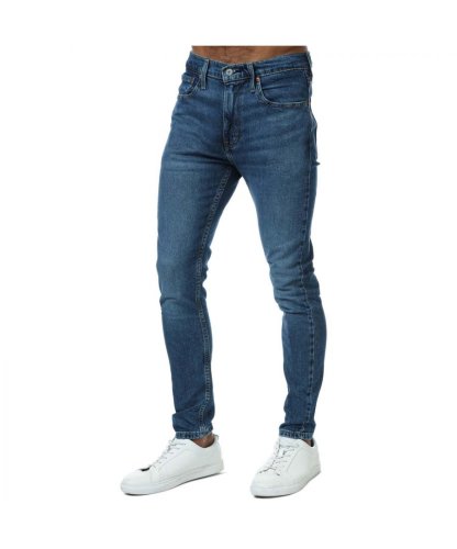 Levi's 519 Hi Ball Roll extreem skinny jeans voor heren, blauw
