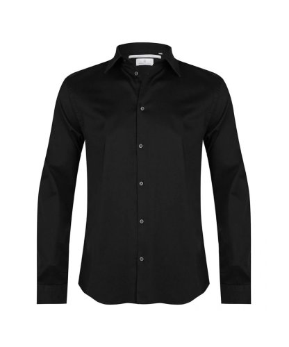 Presly & Sun Overhemden Stretch Zwart