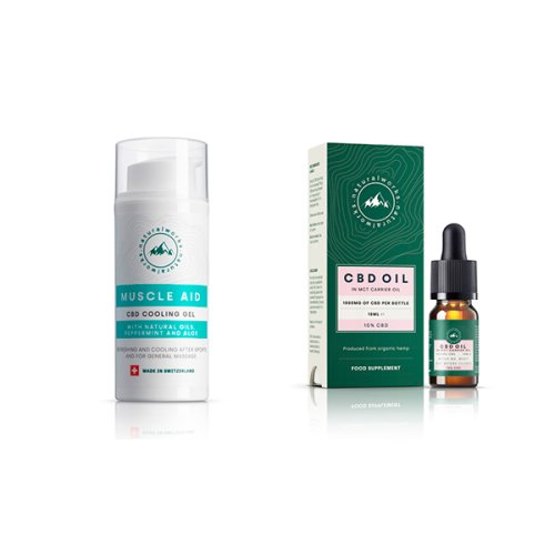 NaturalWorks 10% CBD Oil MCT Oil carrier (2 month supply) with Complimentary Cooling Gel 100ml