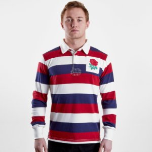 England 2019/20 Vintage Stripe Rugby Shirt