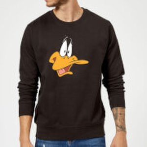 Looney Tunes Daffy Duck Face Sweatshirt - Black - 5XL - Black