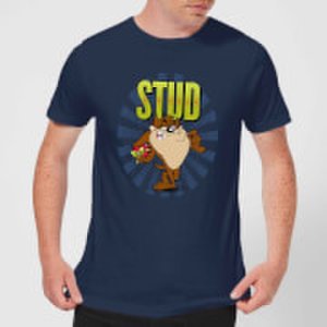 Looney Tunes Stud Taz Men's T-Shirt - Navy - XS - Navy