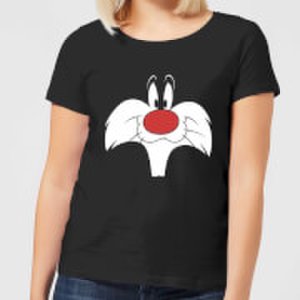 Looney Tunes Sylvester Big Face Women's T-Shirt - Black - M - Black