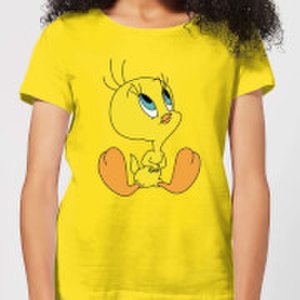 Looney Tunes Tweety Sitting Women's T-Shirt - Yellow - M - Yellow