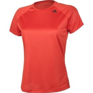 adidas  Designed 2 Move Tee Lose W  women's T shirt in Red