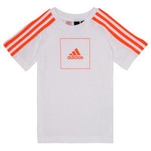 Adidas  PATI  boys's Children's T shirt in White