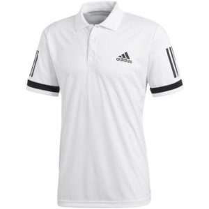 adidas  Polo Club 3 Stripes  men's Polo shirt in White