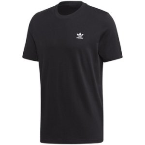 Adidas  Trefoil Essentials Tee  men's T shirt in Black