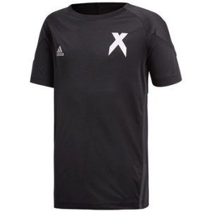 adidas  YB X Jersey  boys's Children's T shirt in Black