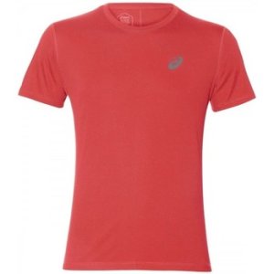 Asics  Silver SS Top  men's T shirt in Red