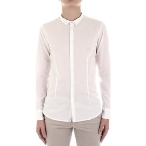 Bicolore  F3709-MUSSOLA Casual Men Bianco  men's Long sleeved Shirt in White