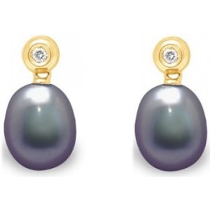 Blue Pearls  BPS K364 W  women's Earrings in Multicolour
