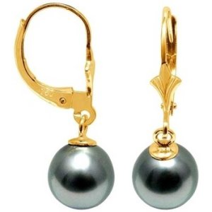 Blue Pearls  BPS K619 W  women's Earrings in Gold