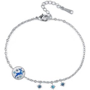 Blue Pearls  CRY E003 J  women's Bracelet in Blue