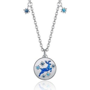 Blue Pearls  CRY E846 J  women's Necklace in Blue