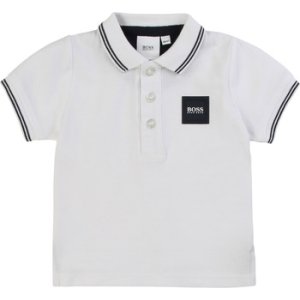 BOSS  MARNELLA  boys's Children's polo shirt in White