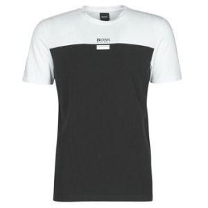 BOSS  TEE 6  men's T shirt in Black. Sizes available:XXL,S,M,L,XL,3XL