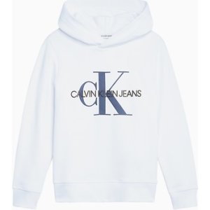 Calvin Klein Jeans  IU0IU00073 MONOGRAM HOODIE  boys's Children's sweatshirt in White
