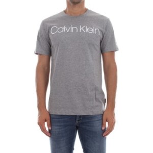 Calvin Klein Jeans  K10K102581 COTTON FRONT LOGO  men's T shirt in Grey