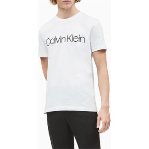 Calvin Klein Jeans  K10K104063 FRONT LOGO  men's T shirt in White