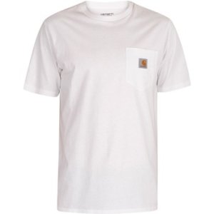 Carhartt Work In Progress  Pocket T-Shirt  men's T shirt in White