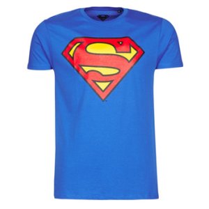 Casual Attitude  SUPERMAN LOGO CLASSIC  men's T shirt in Blue