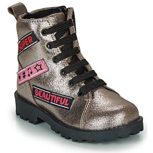 Citrouille et Compagnie  LOUME  girls's Children's Mid Boots in Silver