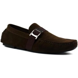 Classique  Men's Buckle Strap Soft Loafer  men's Loafers / Casual Shoes in Brown