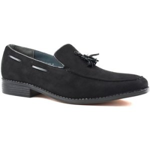 Classique  Men's Faux Suede Casual Tassle Loafer Black  men's Loafers / Casual Shoes in Black