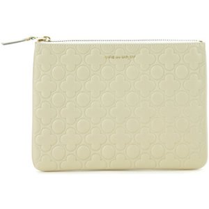 Comme Des Garcons  Pochette Comme des Garcons wallet in white leather  women's Purse wallet in White