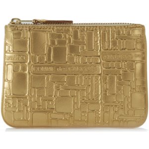 Comme Des Garcons  Wallet Comme des Garçons golden leather with pattern  women's Purse wallet in Gold