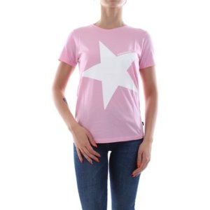 Converse  10017504 CREW BIG STAR  women's T shirt in Pink
