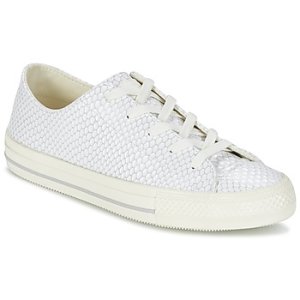 Converse  CHUCK TAYLOR ALL STAR GEMMA SNAKE LEATHER OX  women's Shoes (Trainers) in White