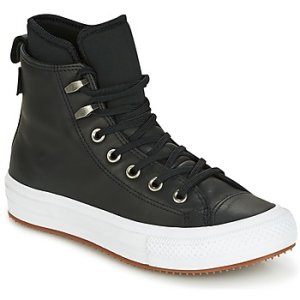 Converse  CHUCK TAYLOR WP BOOT WP LEATHER HI BLACK/BLACK/WHITE  women's Shoes (High-top Trainers) in Black
