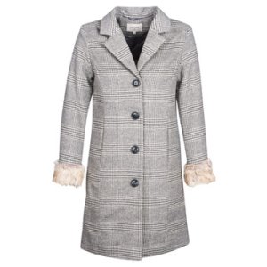 Cream  CHLOE  women's Coat in Grey
