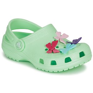 Crocs  CLASSIC BUTTERFLY CHARM CLG PS  girls's Children's Clogs (Shoes) in Green