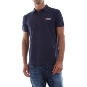 Diesel  00SY86 0BAWH - T-WEET  men's Polo shirt in Blue. Sizes available:UK S,UK M