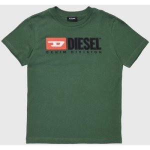 Diesel  T-JUSTDIVISION 00J47V 00YI9  boys's Children's T shirt in Green