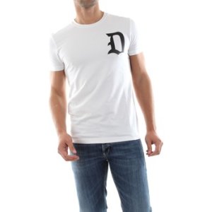 Dondup  US221 JS0125  men's T shirt in White