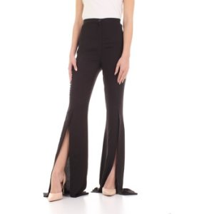 Dramée  D111 Elegant Women Nero  women's Trousers in Black