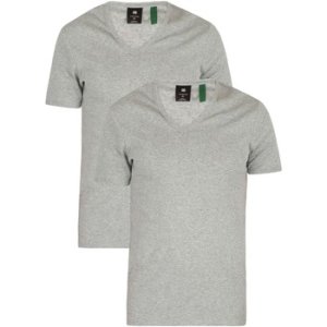 G-Star Raw  2 Pack Slim V-Neck T-Shirt  men's T shirt in Grey