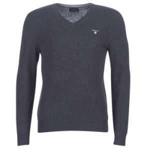 Gant  SUPERFINE LAMBSWOOL V NECK  men's Sweater in Grey