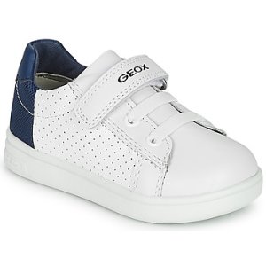 Geox  B DJROCK BOY  boys's Children's Shoes (Trainers) in White